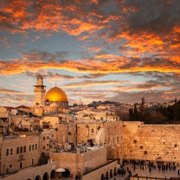 Western Wall at the Dome Of The Rock on the Temple Mount in Jerusalem, Israel